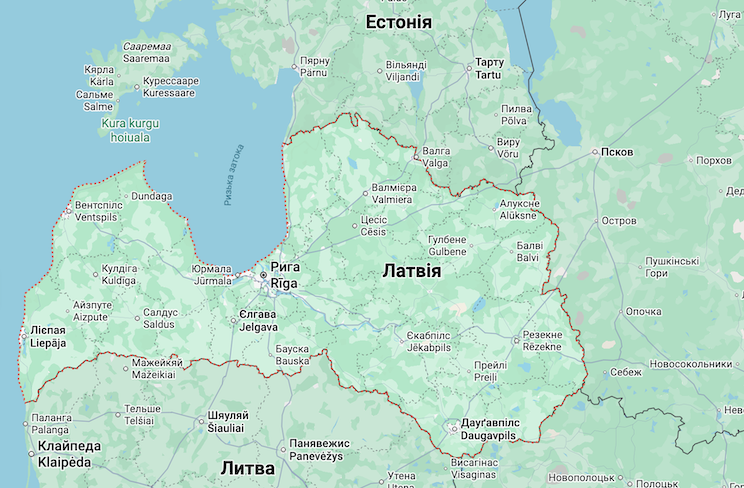 Фото до матеріалу: У Латвію з території Росії залетіли два дрони