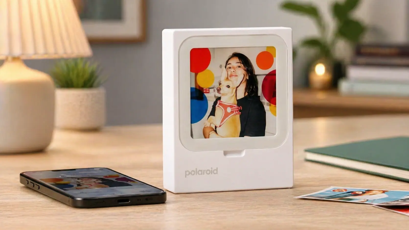 Фото до матеріалу: Polaroid випустила принтер, який одразу стає фоторамкою