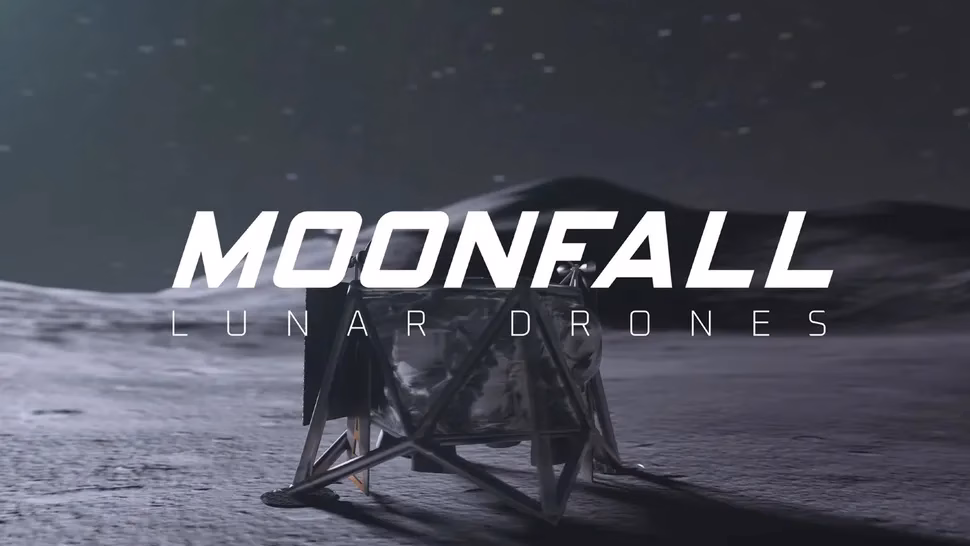 Фото до матеріалу: NASA готує місію MoonFall: дрони дослідять південний полюс Місяця