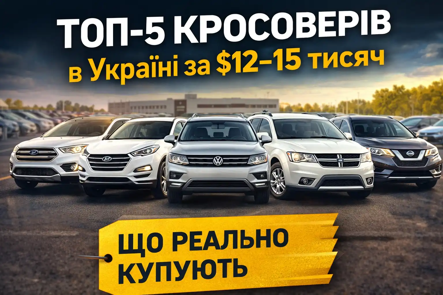 Фото до матеріалу: Топ-5 найпопулярніших б/в кросоверів в Україні за $12–15 тисяч: що купити у 2026 році