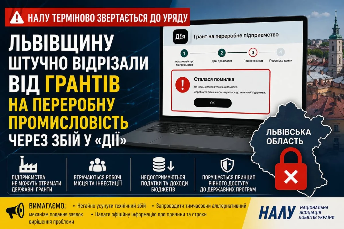 Фото до матеріалу: Львівські підприємці втратили доступ до державних грантів через збій у «Дії»