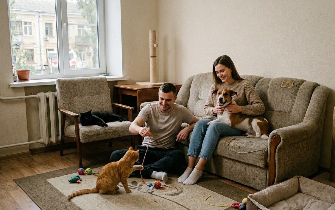 Фото до матеріалу: Київ очолив рейтинг pet-friendly оренди: скільки коштує житло з твариною