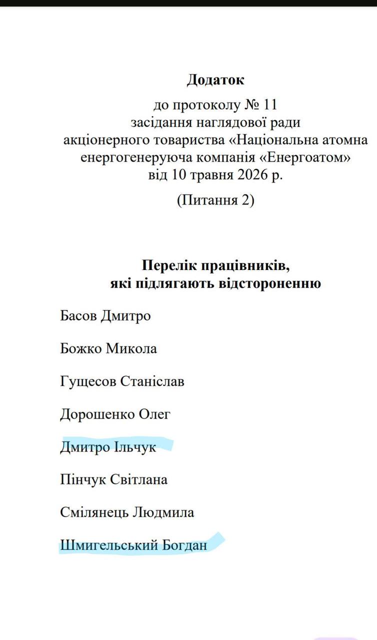 Фото до матеріалу: Наглядова рада «Енергоатома» розпочала внутрішнє розслідування після даних НАБУ