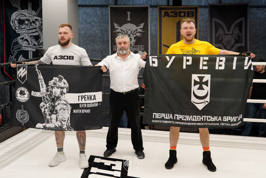 Фото до матеріалу: Бригада «Буревій» провела боксерський турнір на честь Дня українського добровольця