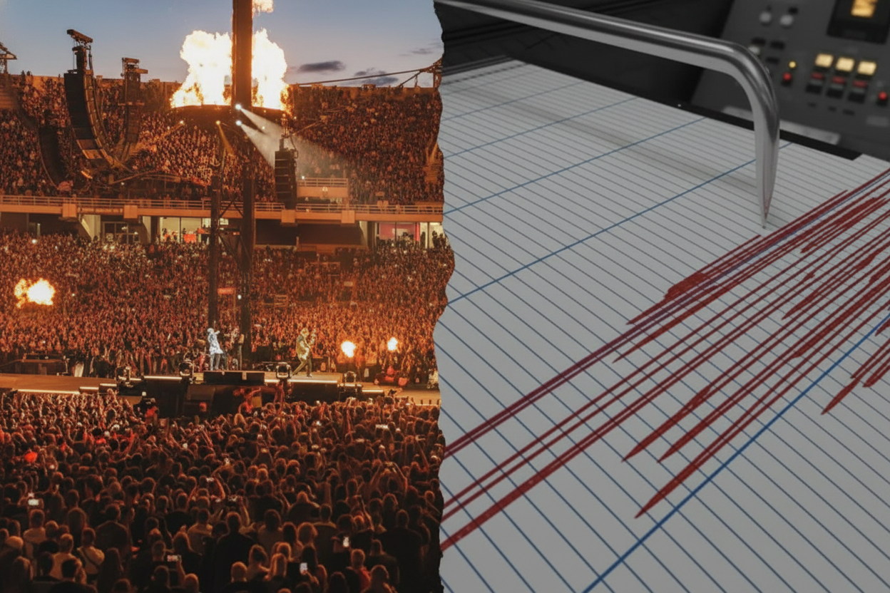 Фото до матеріалу: Metallica в Афінах викликав мікроземлетрус: наукове відкриття та підтримка України