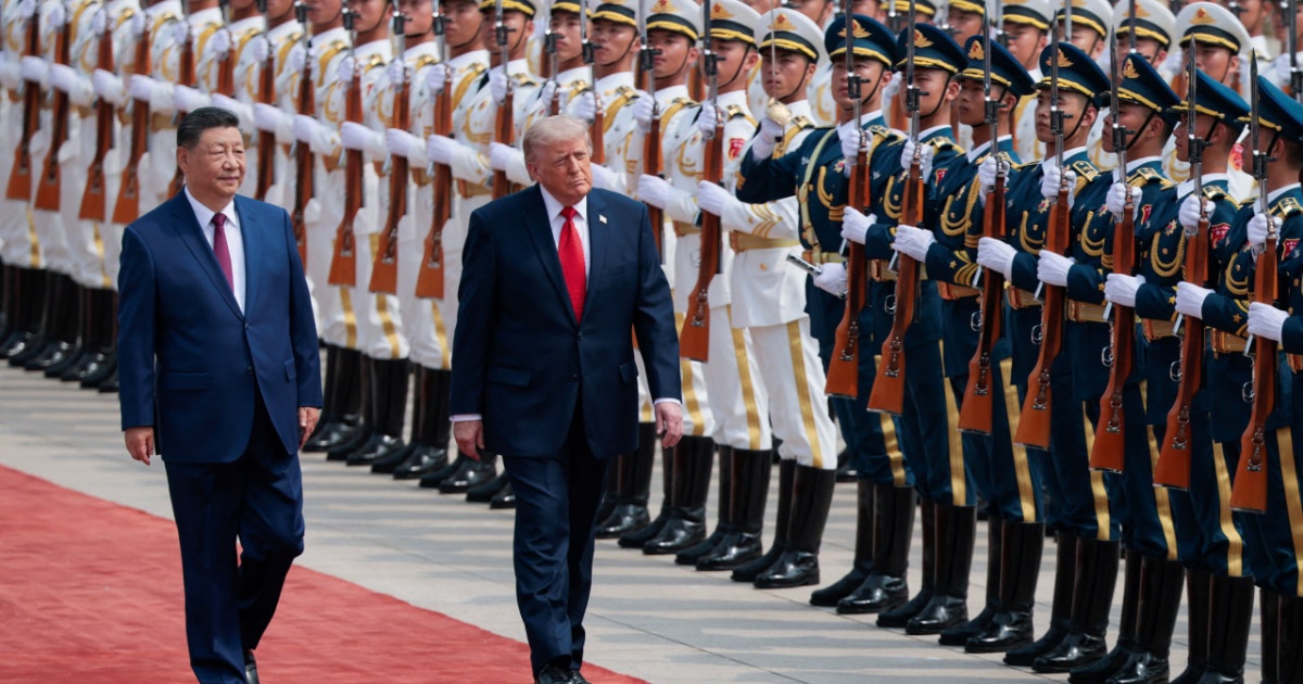 Фото до матеріалу: Трамп і Сі Цзіньпін зустрілися у Пекіні: про торгівлю та Іран