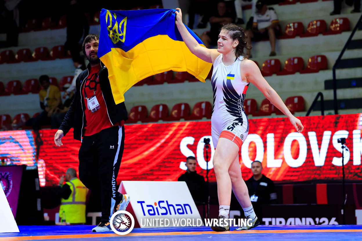Фото до матеріалу: Полтавка Надія Соколовська здобула золото Чемпіонату Європи з вільної боротьби