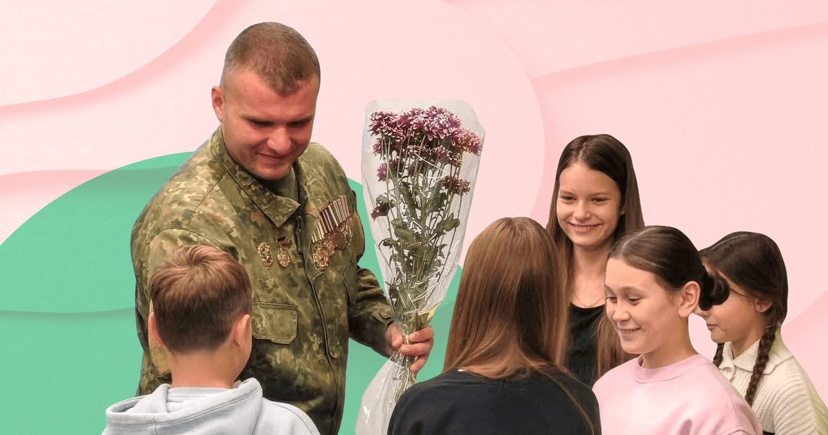 Фото до матеріалу: Ветеран, який подолав рак, проводить до ста зустрічей зі школярами щомісяця