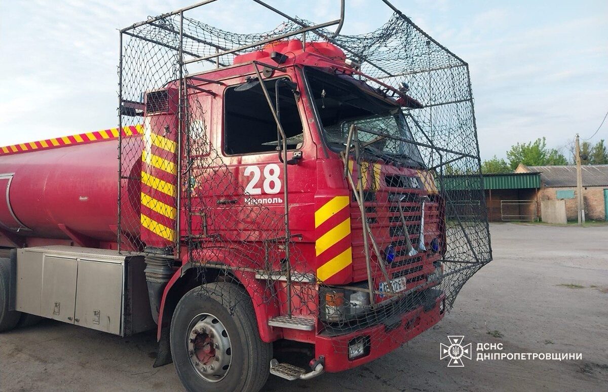 Фото до матеріалу: Росіяни влучили по пожежнику в Нікопольському районі