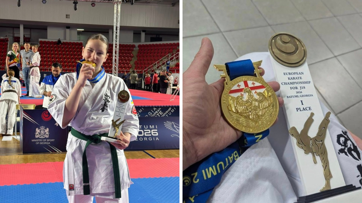 Фото до матеріалу: Ольга Атаманюк стала трьохразовою чемпіонкою Європи з кіокушинкай карате