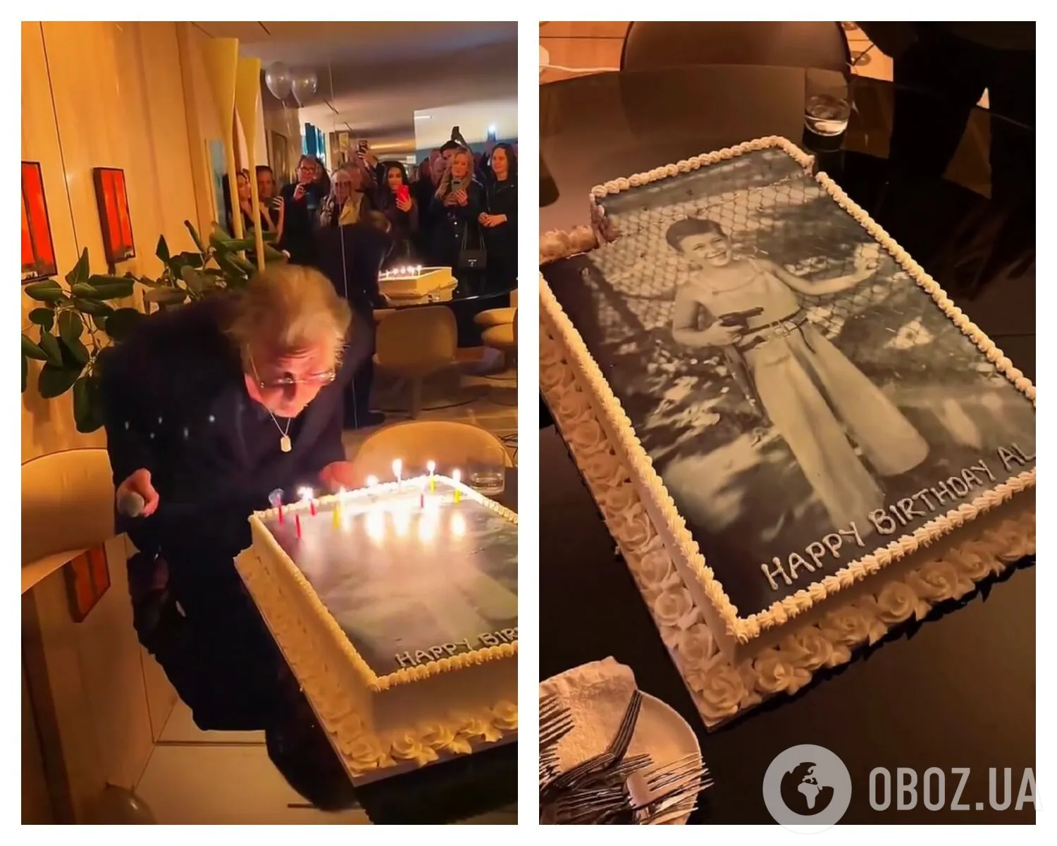 Фото до матеріалу: Аль Пачіно відзначив 86-річчя: вірусний танець та торт із дитячим фото