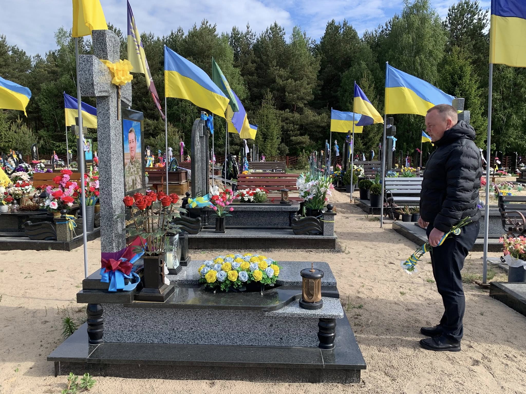 Фото до матеріалу: Минули роковини смерті захисника Сергія Дмитрука з Шацька