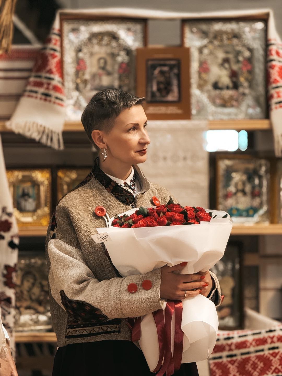 Фото до матеріалу: У Дубенському замку відкрили виставку фольгових ікон родини Рачковських