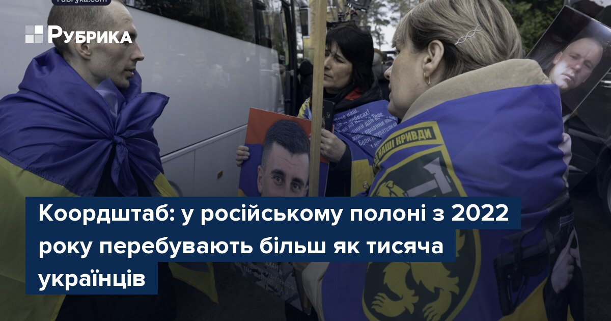 Фото до матеріалу: Коордштаб: з 2022 року в російському полоні залишаються понад тисяча українців