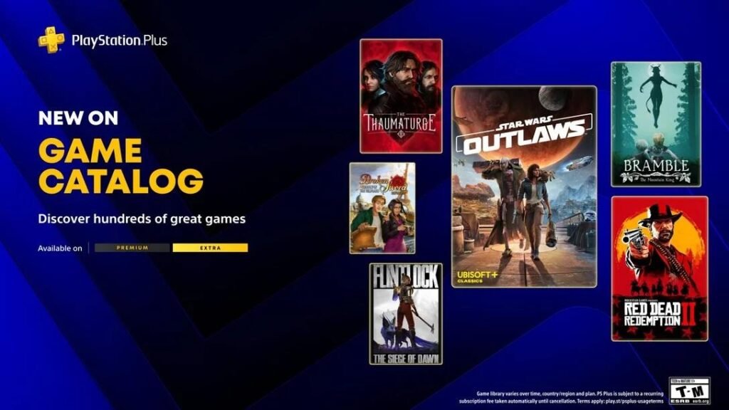 Фото до матеріалу: Sony розширила каталог PlayStation Plus: Star Wars Outlaws та Red Dead Redemption 2 повертаються до сервісу