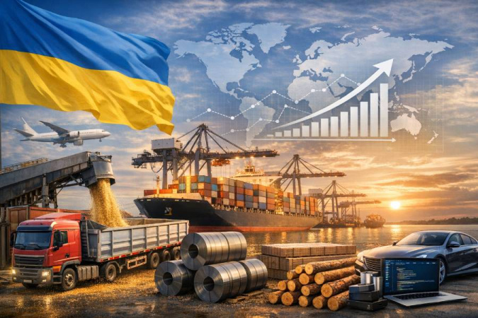 Фото до матеріалу: Товарообіг України за чотири місяці 2026 року сягнув 46,1 млрд доларів