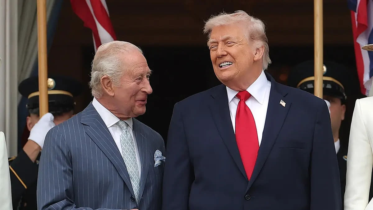 Фото до матеріалу: Король Чарльз III пожартував над Трампом: «Якби не ми, ви розмовляли б французькою»