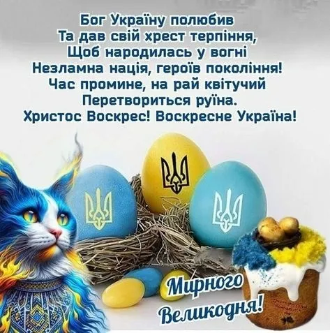 Фото до матеріалу: Великдень 2026: як привітати рідних українською мовою