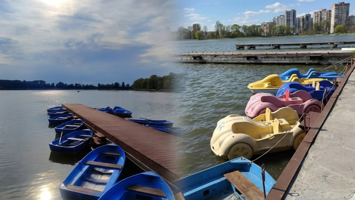 Фото до матеріалу: На Міському озері Івано-Франківська відновлено прокат човнів та катамаранів
