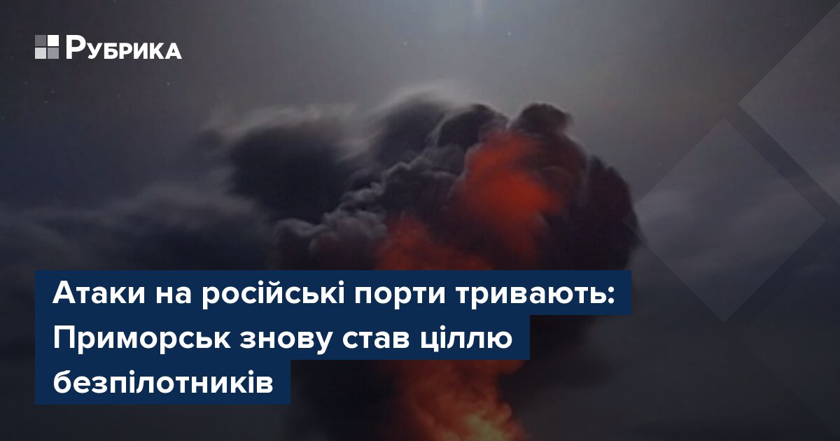 Фото до матеріалу: Атаки на російські порти тривають: Приморськ знову став ціллю безпілотників