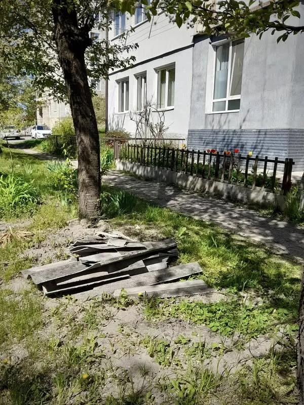Фото до матеріалу: У Шептицькому ліквідують наслідки буревію: вітер повалив 16 дерев і пошкодив дахи