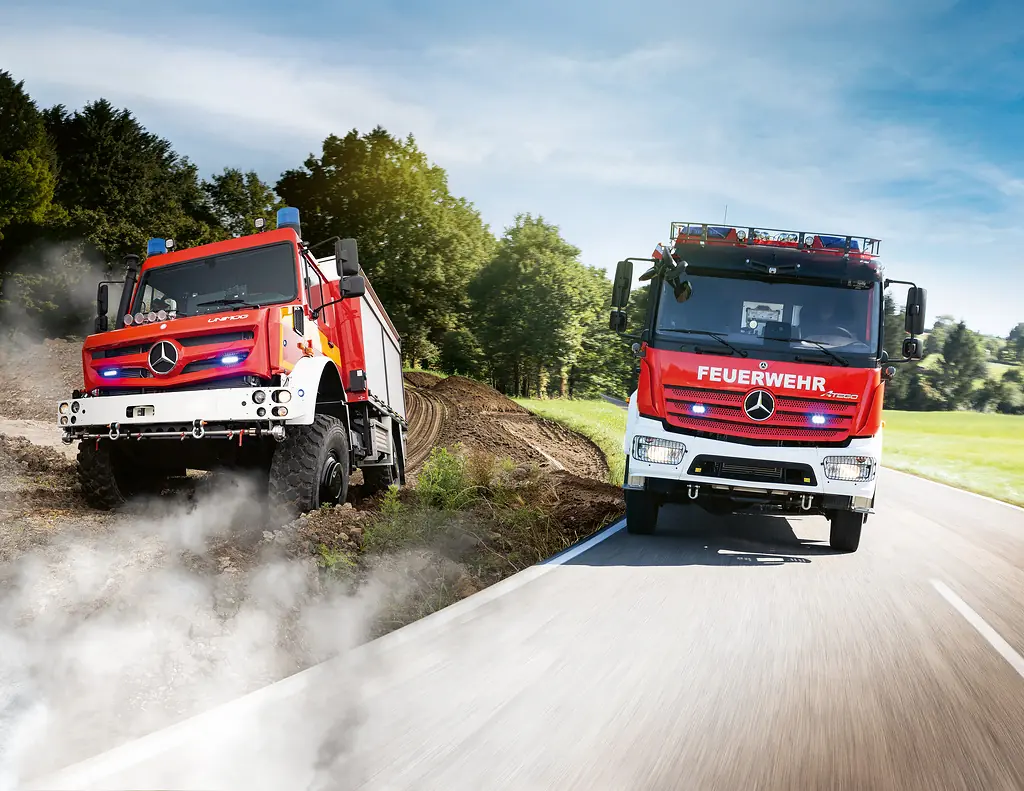 Фото до матеріалу: Daimler Truck презентує передові пожежні автомобілі