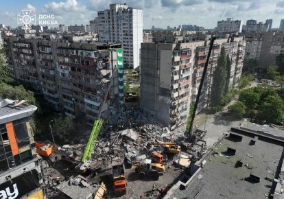 Фото до матеріалу: П'ятий загиблий у нічній масованій атакі на Київ