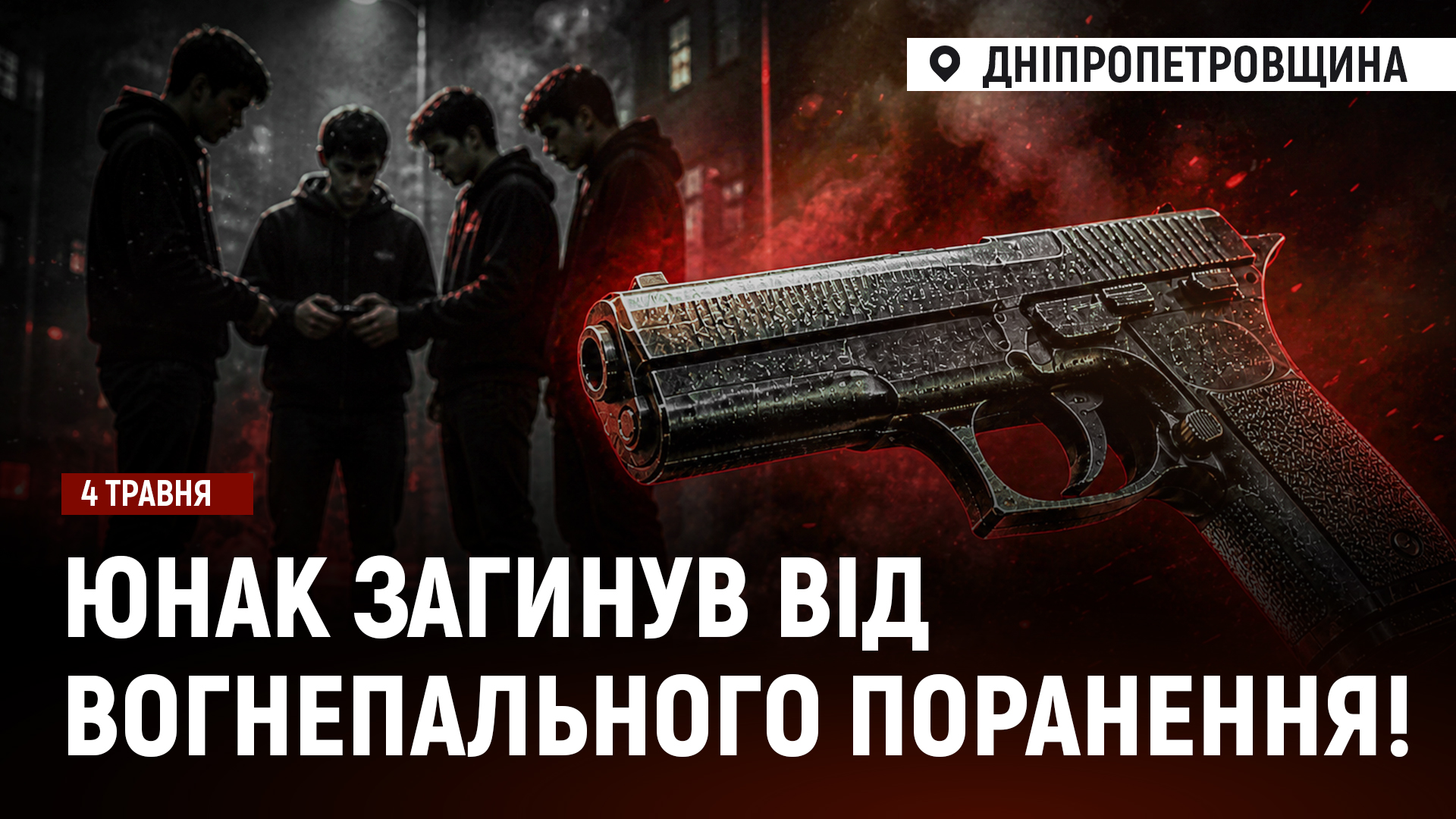 Фото до матеріалу: Юнак випадково застрелив 17-річного товариша