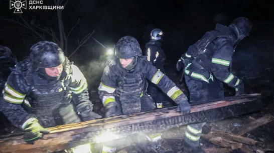 Фото до матеріалу: У Харківській області російські дрони та ракети завдали ударів по Петрівці та Чугуєву: четверо поранених